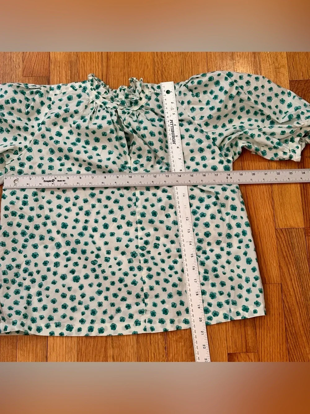 REBECCA TAYLOR Emerald Daisy Top inCream combo Size XS (k11)